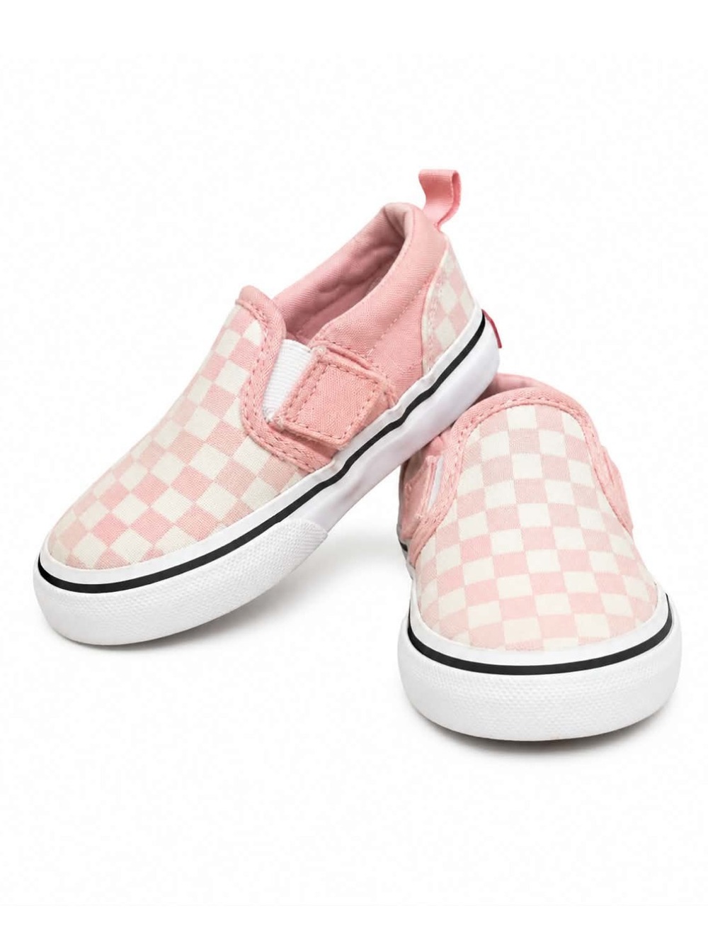 Vans Toddler Pink and White Checkerboard Slip-On Sneakers – Size 6 Toddler GUC